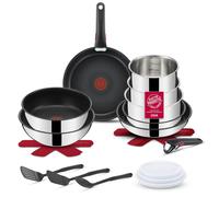 Lagostina Ingenio Inox, Set Pentole e Padelle, Antiaderente, 20 Pezzi | In Accia