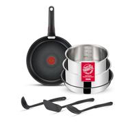 Lagostina Ingenio Inox, Set Pentole e Padelle, Antiaderente, 8 Pezzi
