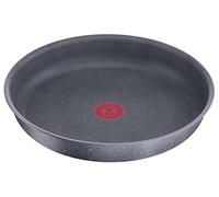 Lagostina Ingenio Mineralis Green Padella Ø 24 cm, Padella in Alluminio 100% Riciclato, per Gas, Forno e Induzione, con Indicatore di Cottura, Utilizzabile con Manico Removibile