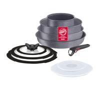 Lagostina Ingenio Mineralis, Set Pentole e Padelle Antiaderenti, 10 Pezzi | Corpo in Alluminio 100% Riciclato, Rivestimento Mineralis, Manico Removibile, Pentole e Coperchi, Adatto all'Induzione