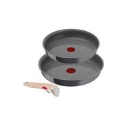Lagostina Ingenio Padelle Set 24cm + 28cm + 1 Manico Beige