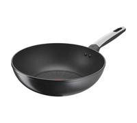 Lagostina Optima, Wok Antiaderente e Resistente 28 cm | con Rivestimento Antiaderente a 5 Strati e Manico Ergonomico, per Tutte le Fonti di Calore, Inclusa Induzione