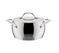 Lagostina Orchestra Casseruola Fonda Con Coperchio e Due Manici In Acciaio Inox 18/10 Ø 26cm, Fondo Lagotherm 3 Strati, Effetto Specchio Esterno e Interno Satinato, per Tutte le Fonti di Calore