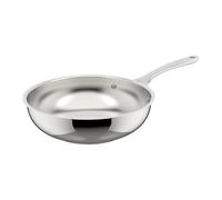 Lagostina Orchestra Wok Antiaderente Con Manico Lungo In Acciaio Inox 18/10 Ø 26 cm, Fondo Lagotherm 3 Strati, Effetto Specchio Esterno e Interno Satinato, per Tutte le Fonti di Calore