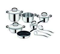 LAGOSTINA Batteria di Pentole Pratica 13 pezzi Casseruole + Tegame + Padella + Pentolino Acciaio Inox - 010717600013