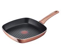 Lagostina Ramata, Grill Antiaderente 26x26 cm, Effetto Rame