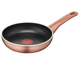Lagostina Ramata Padella Antiaderente in Alluminio Ø 24 cm con Esterno Effetto Rame, Pentola Gas e Forno, Rivestimento Titanium Easy, Manico Ergonomico in Bakelite