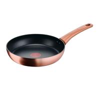 Lagostina Rosé, Padella Antiaderente Ø 24 cm, Rivestimento Titanium, Indicatore di Calore Thermo-Signal, Manico Rivettato, Compatibile con Induzione, Colore Oro Rosa