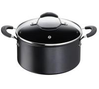 Lagostina Tempra, Casseruola Fonda 20 cm con Coperchio, Rivestimento in Titanium