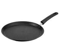 Lagostina Tempra, Crepiera 28 cm con Rivestimento Titanium Antiaderente Antigraffio e Fondo in Acciaio Inox, Manico Rivettato, per Tutte le Fonti di Calore Inclusa Induzione