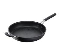 Lagostina Tempra, Padella 32cm con Rivestimento in Titanium Antiaderente Antigraffio, Fondo in Acciaio Inox, Manico Rivettato in Acciaio e Silicone, per Tutte le Fonti di Calore Inclusa Induzione
