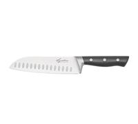 Lagostina Virtuoso, Coltello Santoku 18cm, Versatile, Robusto e Resistente, Lama in Acciaio Inox, Manico Ergonomico Rivettato con Rinforzo, Elevata Affilatura, Taglio senza sforzo