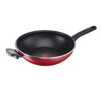 Lagostina Cucina Mediterranea Wok Antiaderente in Alluminio 30 cm, a Induzione, Gas e Forno, con Indicatore Cottura Thermo-Signal, Rivestimento Titanium Easy, Manico Ergonomico in Bakelite