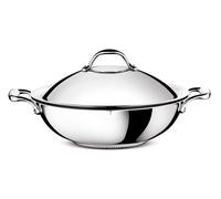 LAGOSTINA WOK CON COPERCHIO E GRIGLIA IN ACCIAIO INOX - ACCADEMIA LAGOFUSION