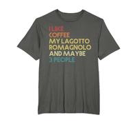 Lagotto Romagnolo Cane Dog Caffè Vintage Retro Maglietta