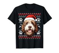 Lagotto Romagnolo Cappello Babbo Natale Divertente Cane Mamma Papà Maglietta