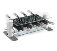 Lagrange 009804-Piastra per Raclette, colore: bianco/acciaio Inox, 45 x 22 x 15,5 cm