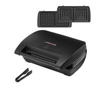 Lagrange Mini Maxi 900 W Nero apparecchio per waffle e croque-monsieur con piastre rimovibili antiaderenti - Nouvo