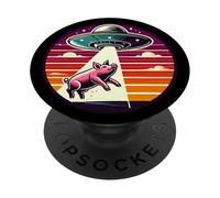 L'agricoltore di maiali ha rapito il rapimento dello spazio esterno di veicoli spaziali alieni PopSockets PopGrip Adesivo