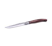 LAGUIOLE - Set di 6 Coltelli da tavola in legno di pakka - Acciaio inox - Set di Coltelli da tavola - Confezione regalo