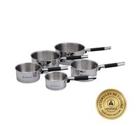 Laguiole - 5 casseruole in acciaio inox a induzione 12/14/16/18/20 cm