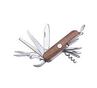 LAGUIOLE - Coltello Multifunzione con Manico in Legno di Sandalo Rosso - Acciaio Inox, Legno di Sandalo Rosso - Marrone Scuro