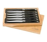 Laguiole en Aubrac coltello da bistecca 6-pz corno di bufalo