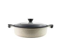 LAGUIOLE, padella per soffritto da 28 cm, modello Jade, in alluminio con rivestimento ceramico antiaderente, coperchio in vetro temperato, compatibile con tutte le fonti di calore, 4,4 L, verde