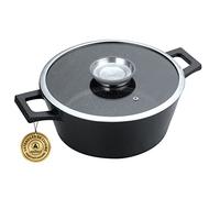 Laguiole - Pentola 28 cm nero antiaderente Greblon C2+ induzione MAESTRO