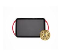 Laguiole - Piastra rettangolare ghisa smaltata rossa 33,2 x 21,7 x 3 cm