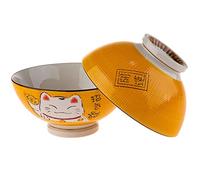 Laguiole - Set di 2 ciotole per zuppa o per ramen, giallo