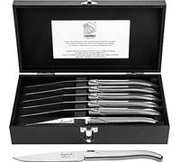 Laguiole Style de Vie Coltello da bistecca, Luxury Line, 6 pezzi, acciaio inossidabile.