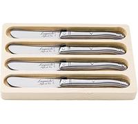 Laguiole Style de Vie Coltello da Burro Premium Line, 4 Pezzi, Acciaio inossidabile