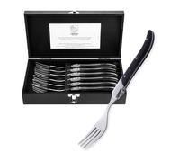 Laguiole Style de Vie set di 6 forchette, Luxury Line, manico in Legno Pakka