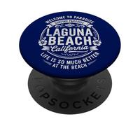 Laguna Beach California USA Vintage Paradise Opera d'arte PopSockets PopGrip Adesivo