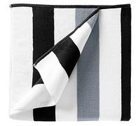 Laguna Beach Textile Co. - Telo mare oversize Cabana a righe (nero e grigio)