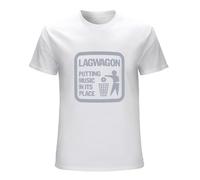 Lagwagon - Putting Music in The Place T Shirt Graphic Unisex Tee Shirt White M