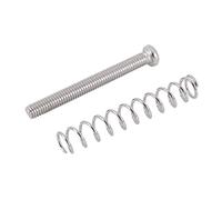 Lahdrhab 8 pezzi M3x30MM chitarra elettrica humbucker pickup regolare altezza vite e molle - argento