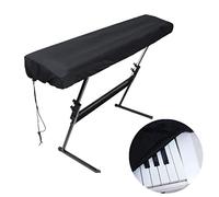 Lahdrhab Custodia per tastiera di pianoforte a 88 tasti, custodia elastica antipolvere impermeabile con chiusura a coulisse