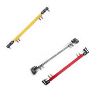 Lahdrhab Doppio pedale per grancassa, albero di trasmissione in acciaio per grancassa, connettore per grancassa, colore giallo, facile da usare