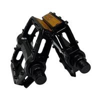 Lahdrhab Pedale per Bicicletta Pieghevole da 2 Pezzi Set di Pedali per Cuscinetti per Bici da Strada Antiscivolo con Parti di Bicicletta con Cinturino Riflettente