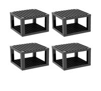 Lahdrhab Portapenne in plastica con 96 fori, per matite e pennelli, confezione da 4 pezzi, organizer da scrivania per penne, pennelli, matite colorate