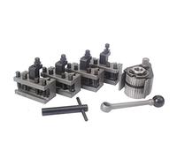 Lahdrhab Tornio Quick Change Tool Post Set WM210V & WM180V & 0618 12X12mm Tool Rest per Swing Over Bed 120-220mm