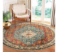 Lahome Tappeto rotondo stile boho tribale, 1,8 m, lavabile, per sala da pranzo, morbido, antiscivolo, non perde pelo, per camera da letto, interni, soggiorno, per fango, corridoio, ingresso, cameretta