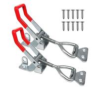 Lahviuu Morsetto a Levetta,2 PCS Morsetto Piccolo Interruttore Chiusura a Leva Blocco Leva Chiusura a Scatto Morsetti a Ginocchiera Fibbia in Metallo, per Armadi, Porte e Finestre, Scatole