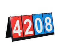 Lahviuu Tabellone Segnapunti,1 PCS 4 Cifre Tabellone Segnapunti Flip Sportivo Portatile Segnapunti della Competizione Score Board,per Ping Pong, Basket, Badminton,Pallavolo,Calcio