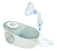 LAICA Aerosol a Pistone da Tavolo - Nebulizzazione Fine (2,6 µm, 0,35 ml/min), Vano Porta Accessori Integrato, Compatibile con Medicinali Cortisonici, Soluzioni Termali o Ipertoniche - Bianco