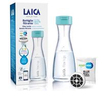 Laica B01BA Bottiglia Filtrante Flow'n Go, filtrazione Istantanea (filtra mentre versi), 1 Filtro Fast Disk (100% made in Italy) incluso (120 L/1 mese di acqua filtrata)