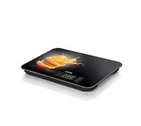 Laica KS5015 Bilancia da Cucina Elettronica, Nera, Vetro Temperato, Tasti Touch Sensor, 15 kg, elettrica