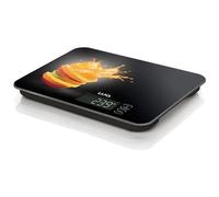 Laica KS5015 Bilancia da Cucina Elettronica, Nera, Vetro Temperato, Tasti Touch Sensor, 15 kg, elettrica
